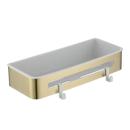 CODE VERSA RECTANGLE SHOWER SHELF BRUSHED BRASS