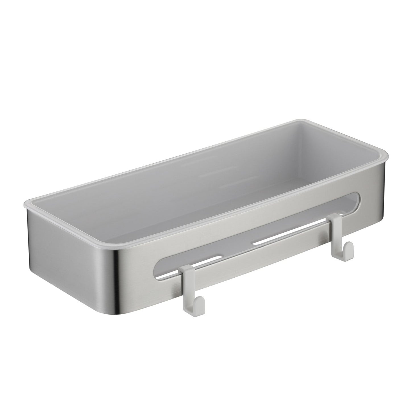 CODE VERSA RECTANGLE SHOWER SHELF BRUSHED NICKEL