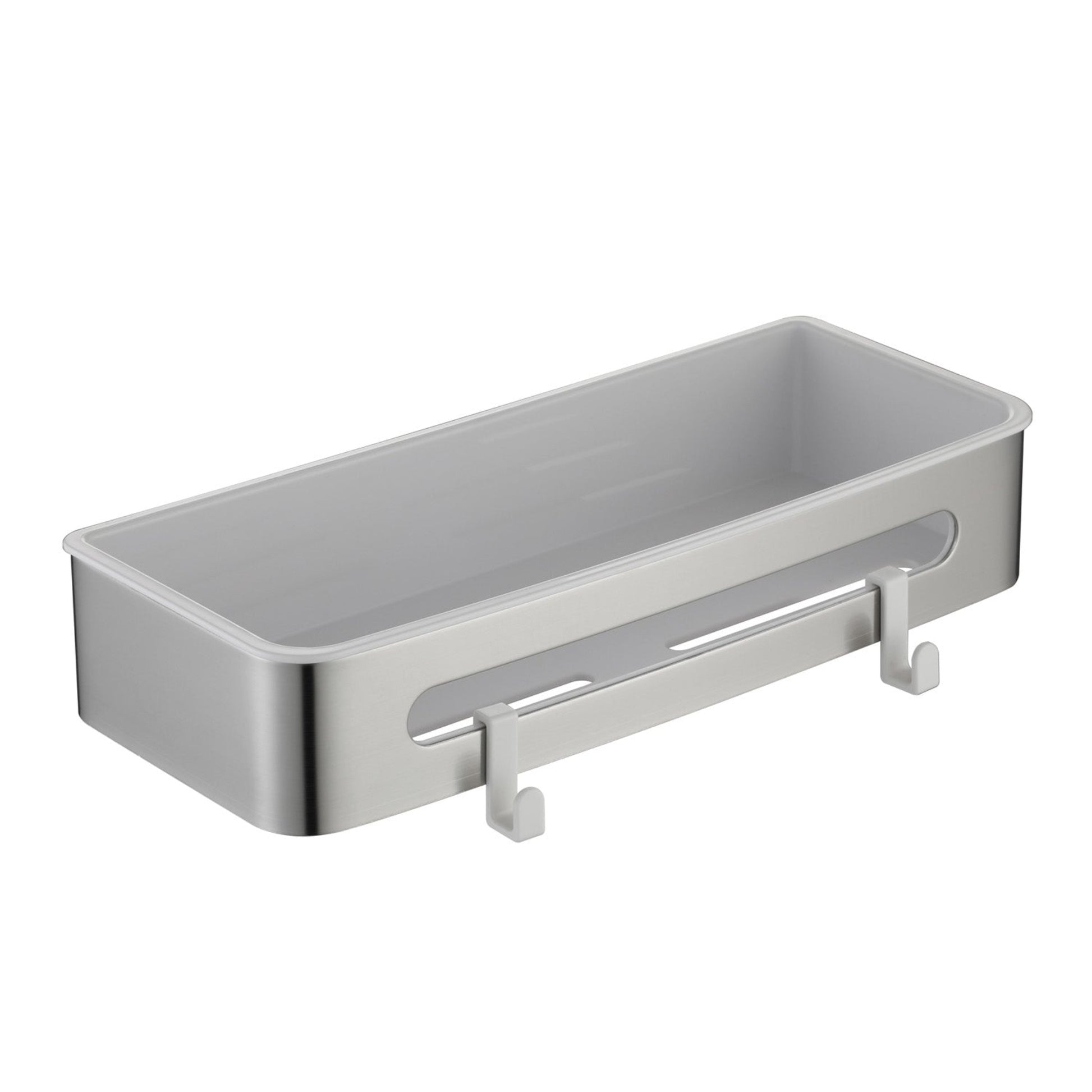 CODE VERSA RECTANGLE SHOWER SHELF BRUSHED NICKEL