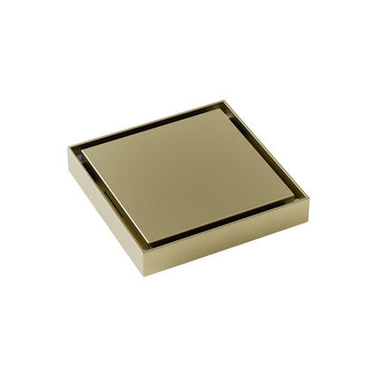 CODE VERSA SQUARE SHOWER FLOOR WASTE BRUSHED BRASS