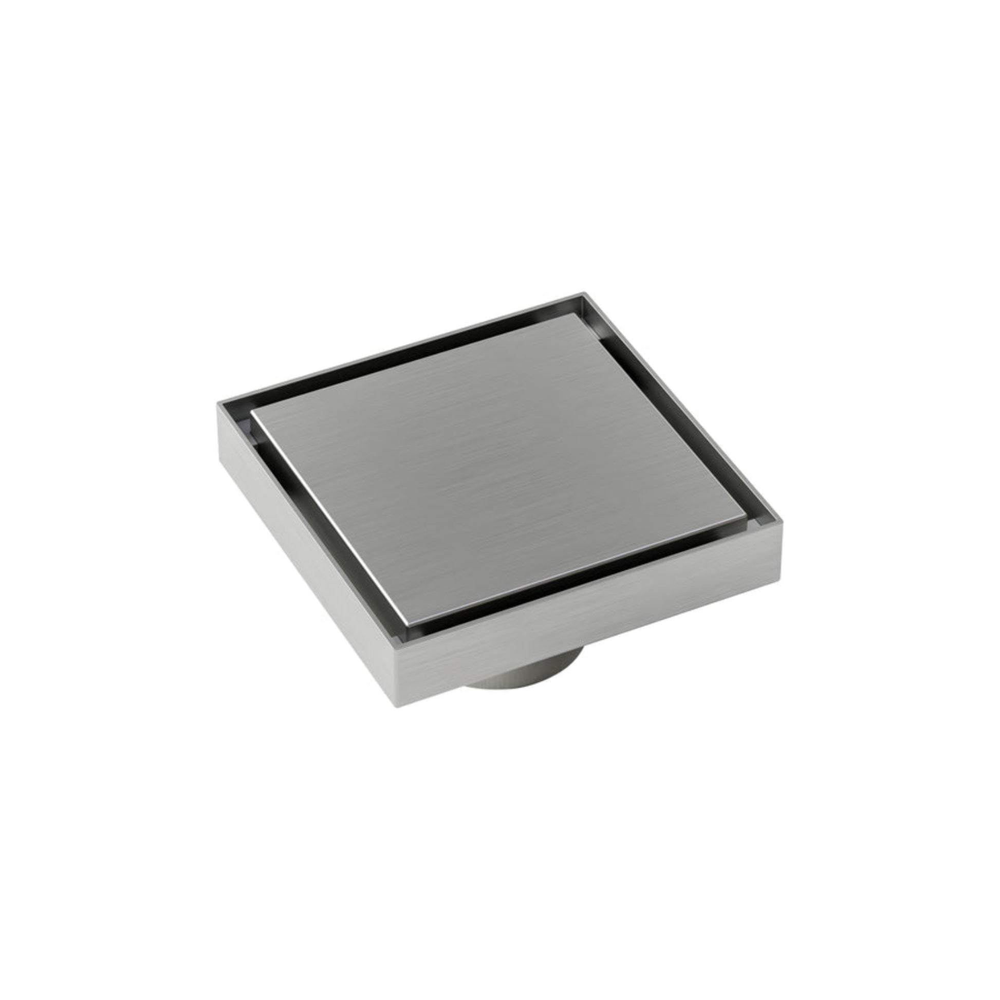 CODE VERSA SQUARE SHOWER FLOOR WASTE BRUSHED STAINLESS