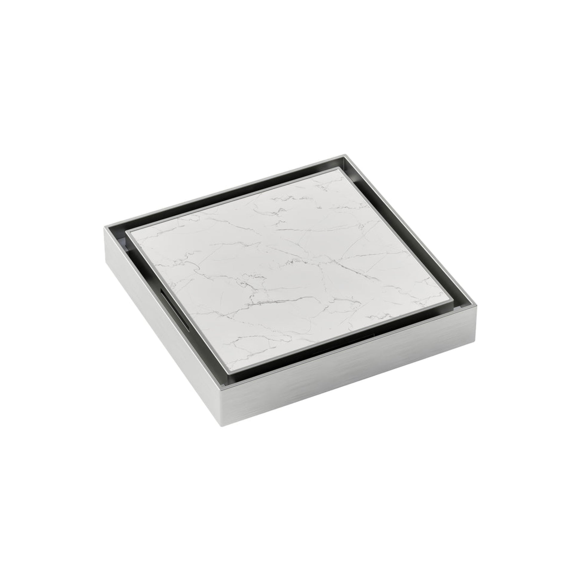 CODE VERSA SQUARE SHOWER FLOOR WASTE BRUSHED STAINLESS