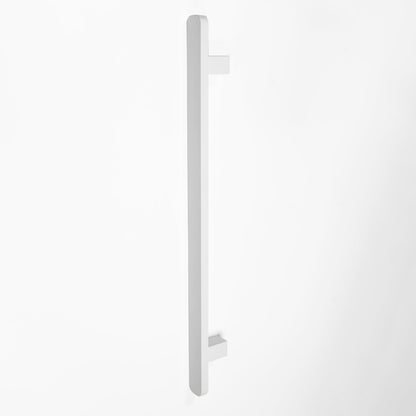 VERTICAL SQUARE HEATED SINGLE BAR MATTE WHITE