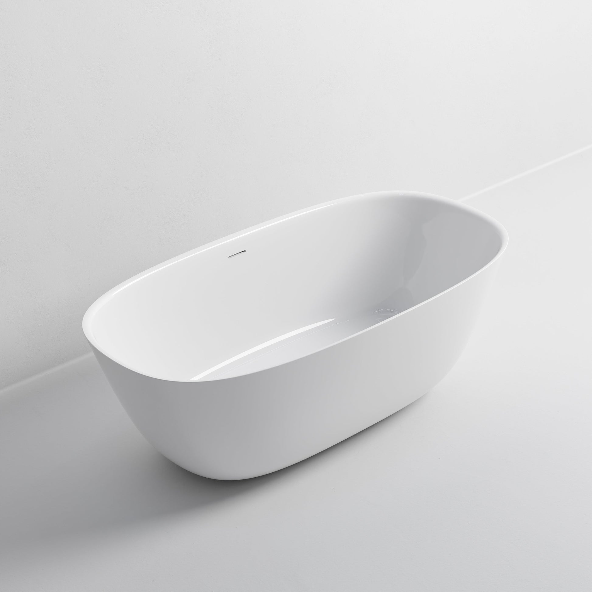 VILLASTONE 1600 FREESTANDING BATH GLOSS WHITE