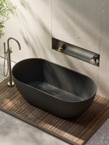 VILLASTONE 1700 FREESTANDING BATH DARK GREY