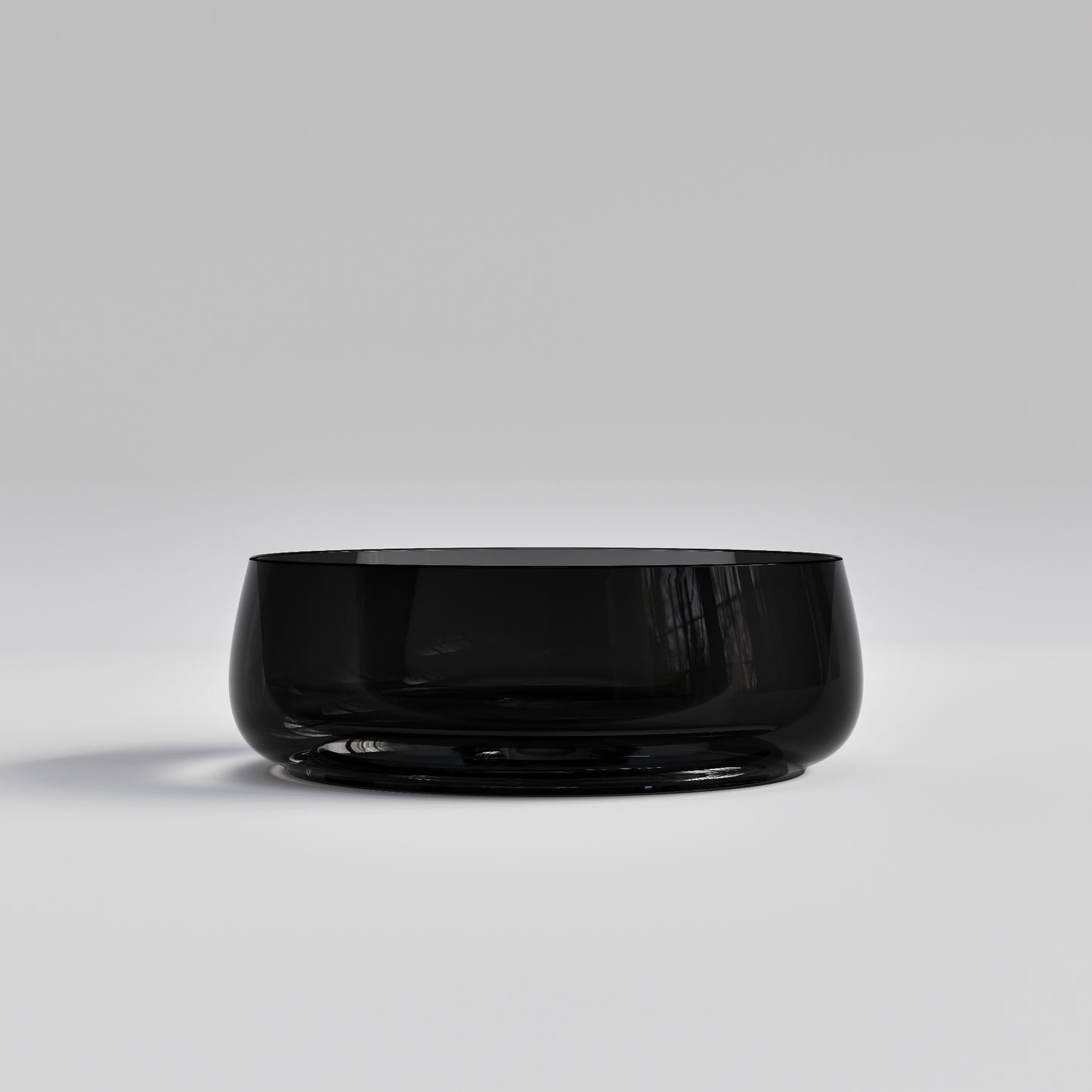 ROUND CLEAR BLACK VILLASTONE BAHTROOM BASIN