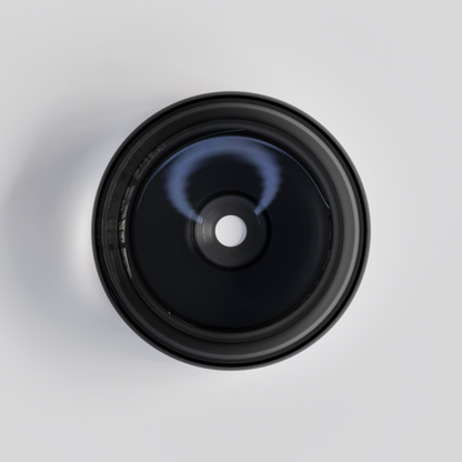 ROUND CLEAR BLACK VILLASTONE BATHROOOM BASIN