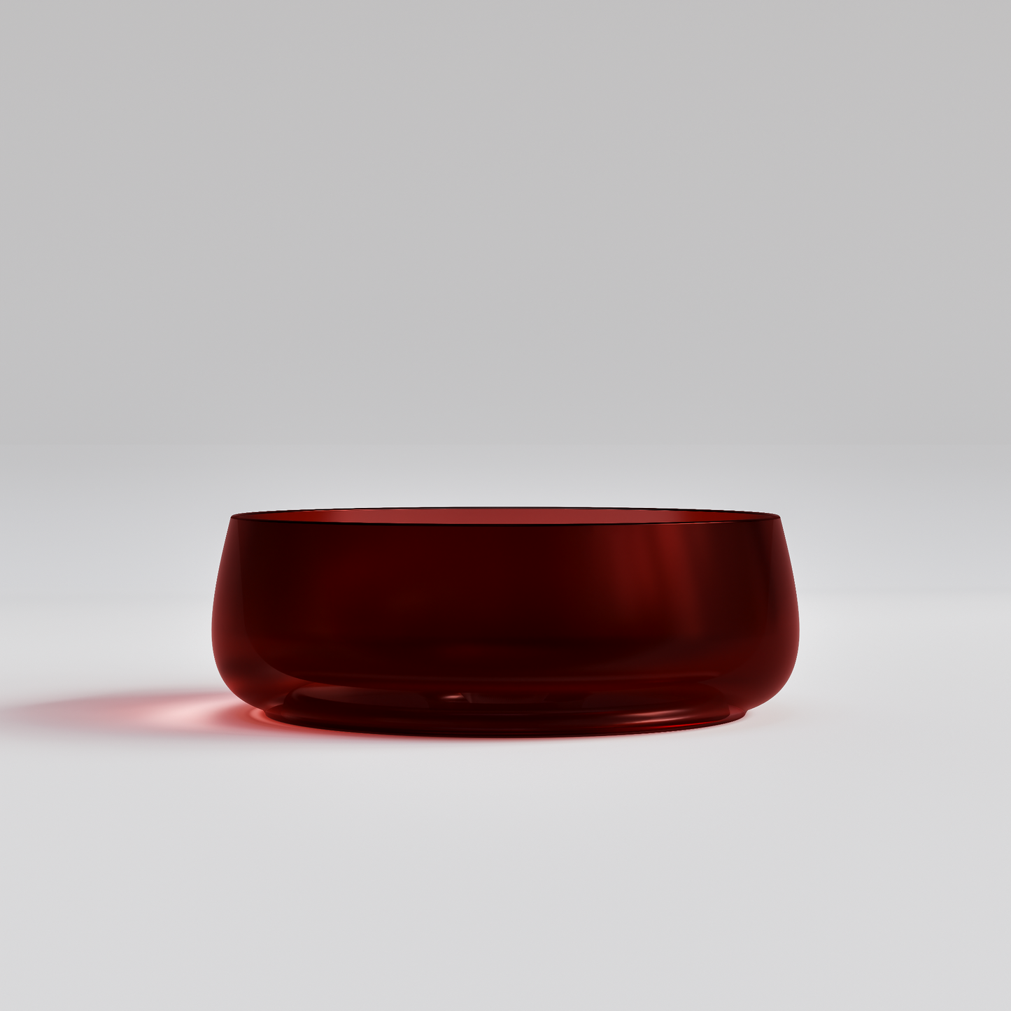 ROUND CLEAR RED VILLASTONE BATHROOM BASIN