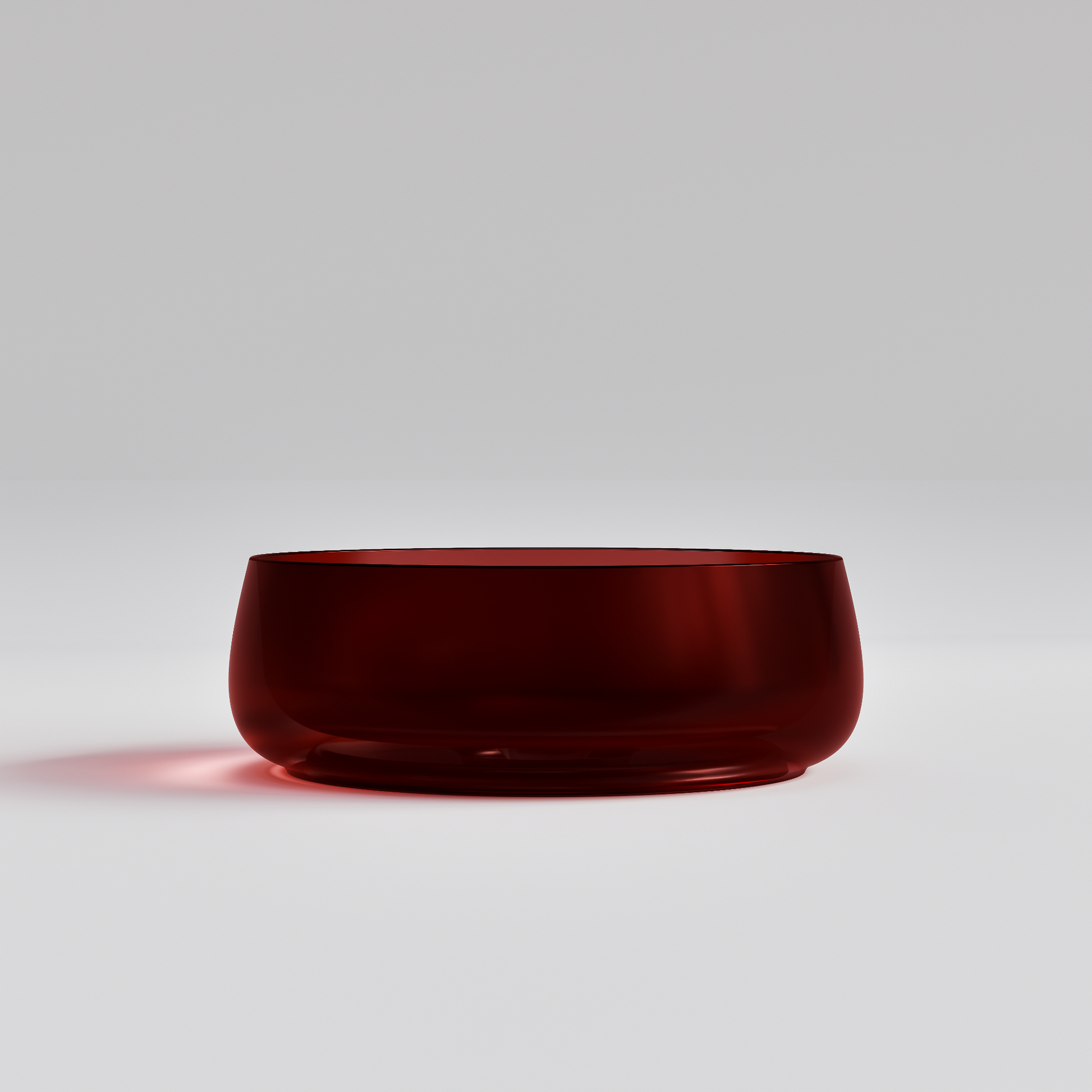 ROUND CLEAR RED VILLASTONE BATHROOM BASIN