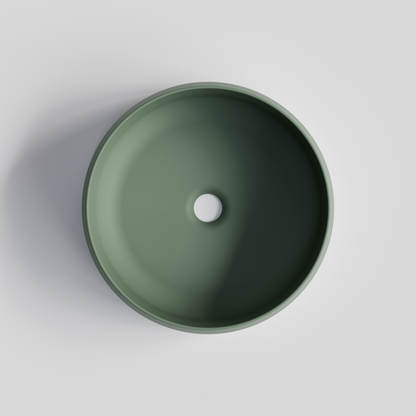 ROUND GREEN VILLASTONE BATHROOM BASIN