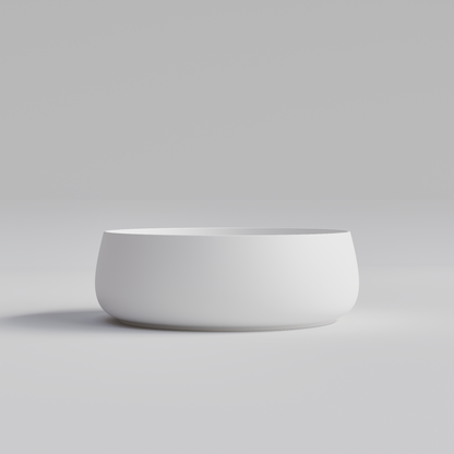 ROUND MATT WHITE VILLASTON BATHROOM BASIN