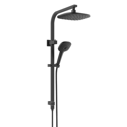 CORBAN TWIN RAIL SHOWER MATTE BLACK