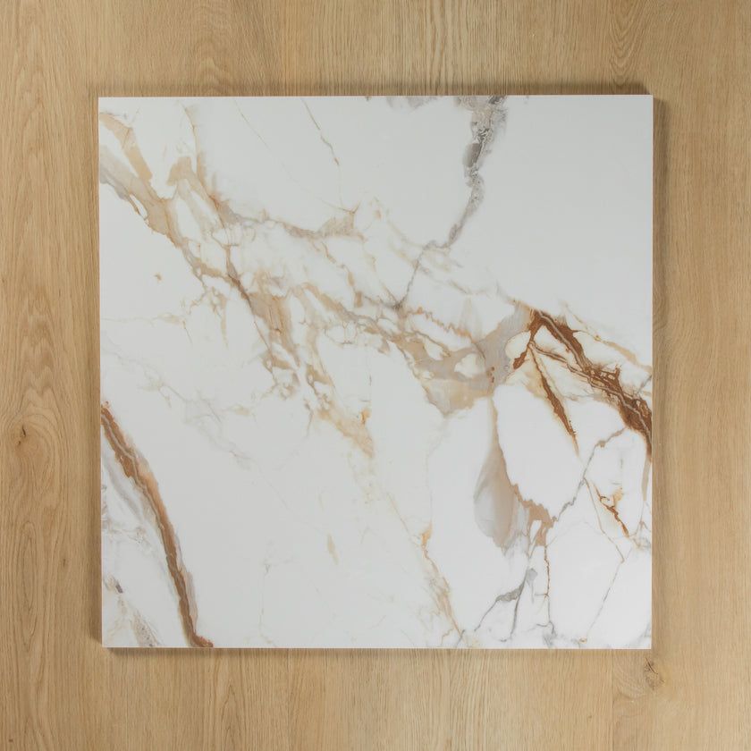 GOLD CALACATTA ROMA POLISHED INTERNAL TILE 600×600