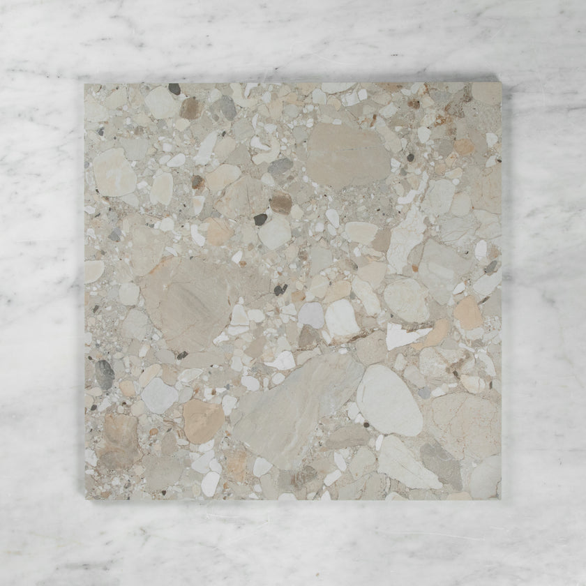 HERITAGE COBBLES BEIGE MATTE TILE 600×600