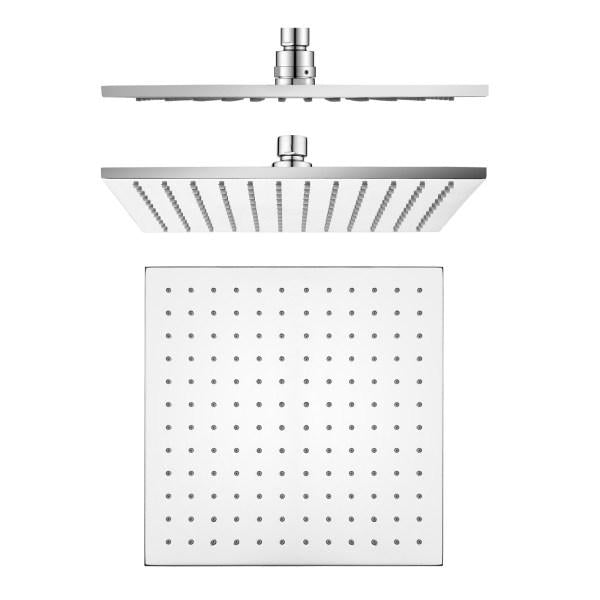 SQUARE RAIN HEADS RANGE - 5 COLOURS - 3 SIZES