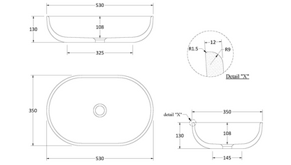 CODE COVE OVAL CONCRETE BASIN RANGE