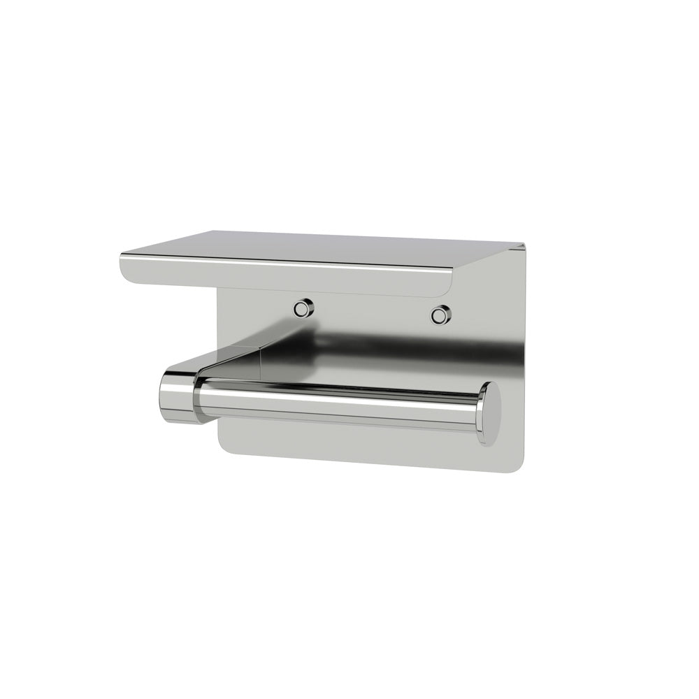 LINKWARE ELLE ELITE TOILET ROLL HOLDER WITH SHELF