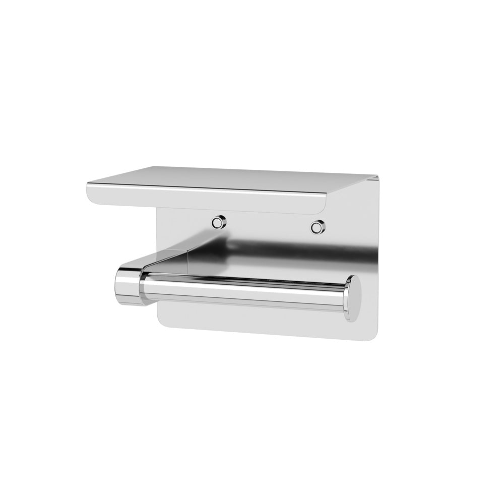 LINKWARE ELLE ELITE TOILET ROLL HOLDER WITH SHELF