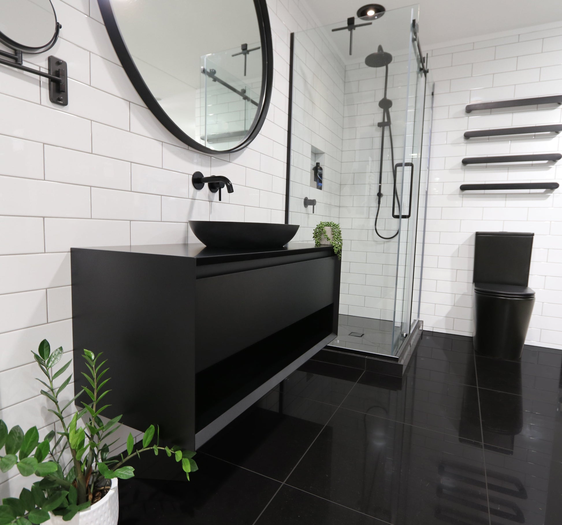 FORM WATERPROOF OPEN SHELF VANITY RANGE BLACK