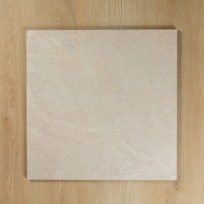FRENCH TRAVERTINE BEIGE IN OUT P2 P4 TILE 600×600