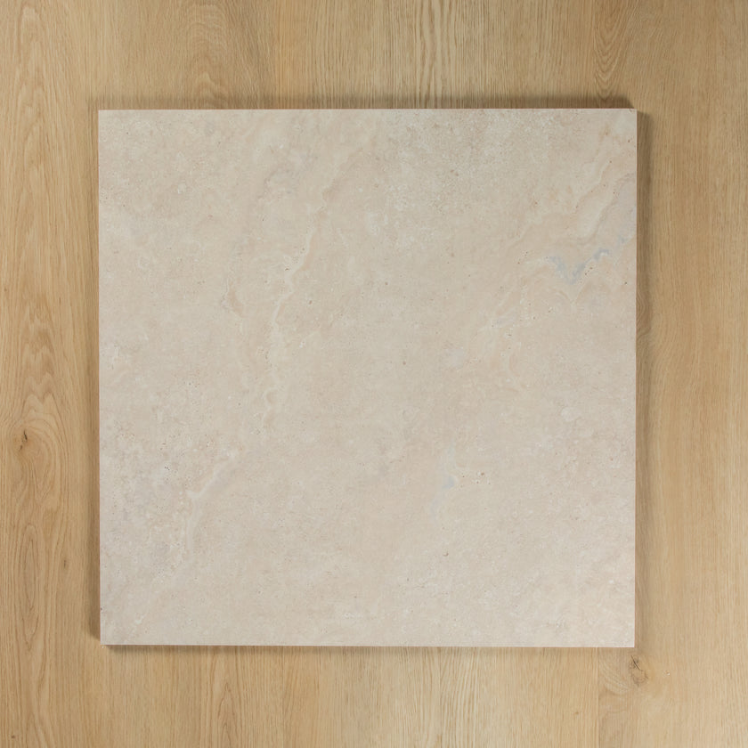 FRENCH TRAVERTINE BEIGE IN OUT P2 P4 TILE 600×600