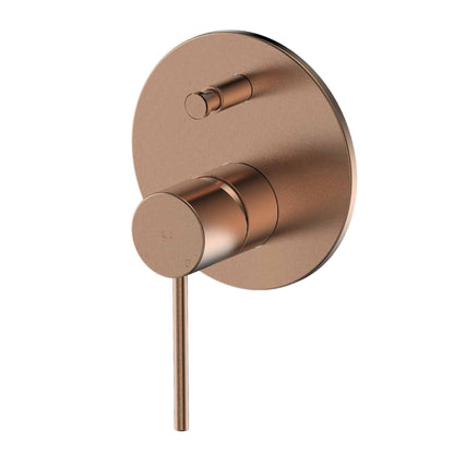 GISELE SHOWER/BATH DIVERTER MIXER BRUSHED COPPER