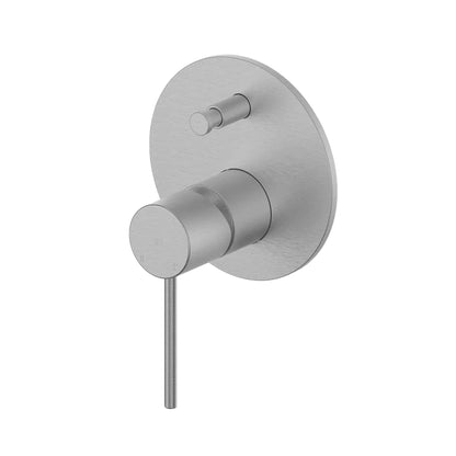 GISELE SHOWER/BATH DIVERTER MIXER BRUSHED STAINLESS