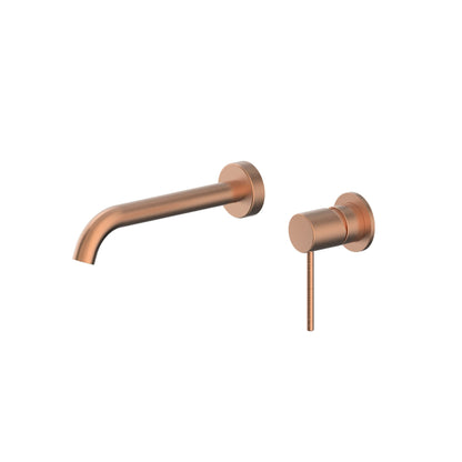 GISELE WALL BASIN MIXER BRUSHED COPPER