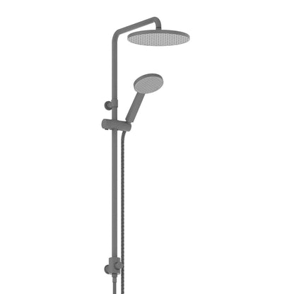 GLIDE RAINBOOST TWIN RAIL SHOWER GUNMETAL