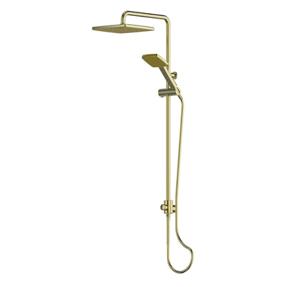 GLIDE SYNTRA RAINBOOST® TWIN RAIL SHOWER BRUSHED BRASS 21290