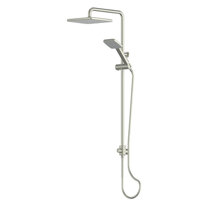 GLIDE SYNTRA RAINBOOST® TWIN RAIL SHOWER BRUSHED NICKEL