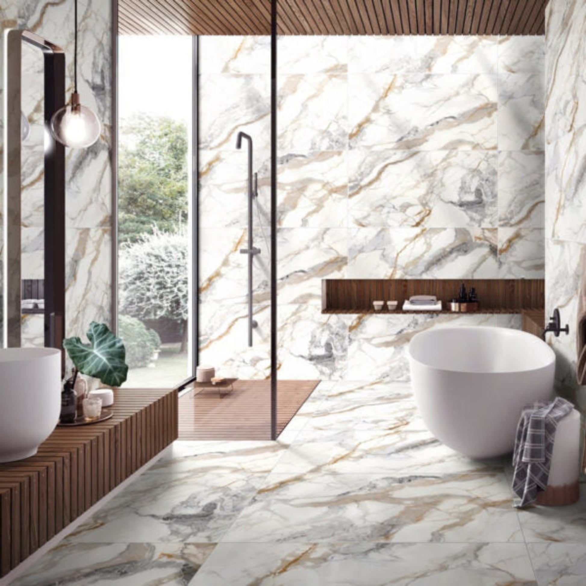 GOLD CALACATTA MATTE INTERNAL TILES 600×1200