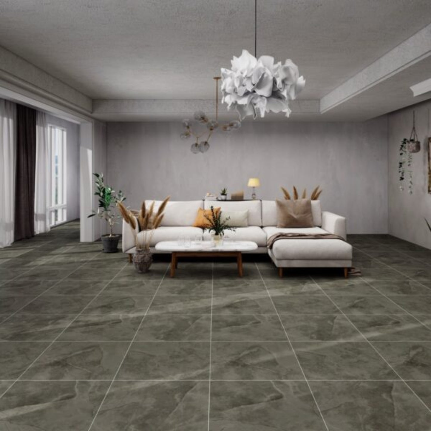 GRAPHITE CANYON LAPPATO INTERNAL TILES 600X600