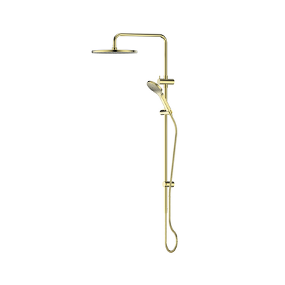 GREENS ASHMORE TWIN RAIL SHOWER BRUSHED BRASS