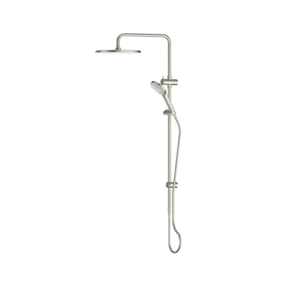 GREENS ASHMORE TWIN RAIL SHOWER BRUSHED NICKEL
