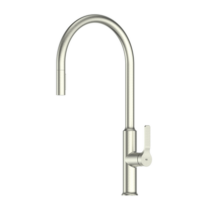GREENS CRAFT PULLDOWN KITCHEN MIXER WITH CHEF SPOUT BRUSHED NICKEL