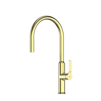 GREENS CRAFT PULLDOWN KITCHEN MIXER WITH KITCHEN SPOUT BRUSHED BRASS