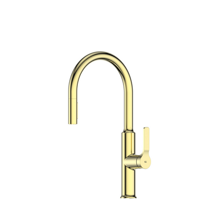 GREENS CRAFT PULLDOWN KITCHEN MIXER WITH PREP SPOUT BRUSHED BRASS