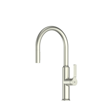 GREENS CRAFT PULLDOWN KITCHEN MIXER WITH PREP SPOUT BRUSHED NICKEL