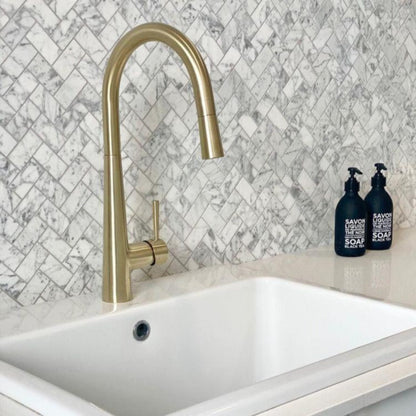 GALIANO BRUSHED BRASS PULLOUT KITCHEN SINK MIXER