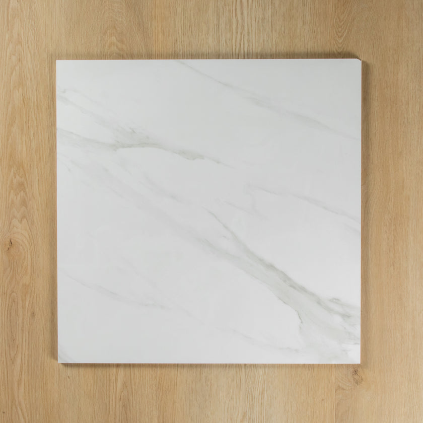 GALAXY CARRARA WHITE INTERNAL POLISHED TILE 600×600