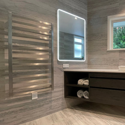 CODE SQUARE HEATED TOWEL LADDER 1200X650MM - 5 COLOURS