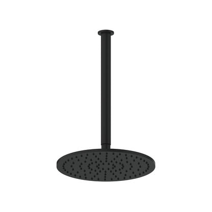 LAVISH BRASS CEILING SHOWER MATTE BLACK