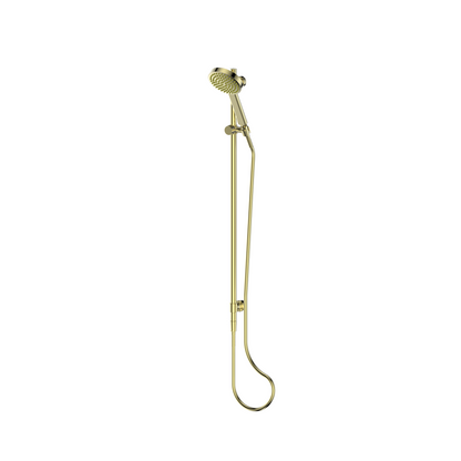 LAVISH BRASS RAIL SHOWER BRUSHED BRASS