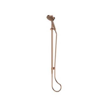 LAVISH BRASS RAIL SHOWER BRUSHED COPPER