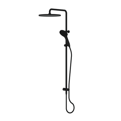 LAVISH BUBBLEJET TWIN RAIL SHOWER MATTE BLACK