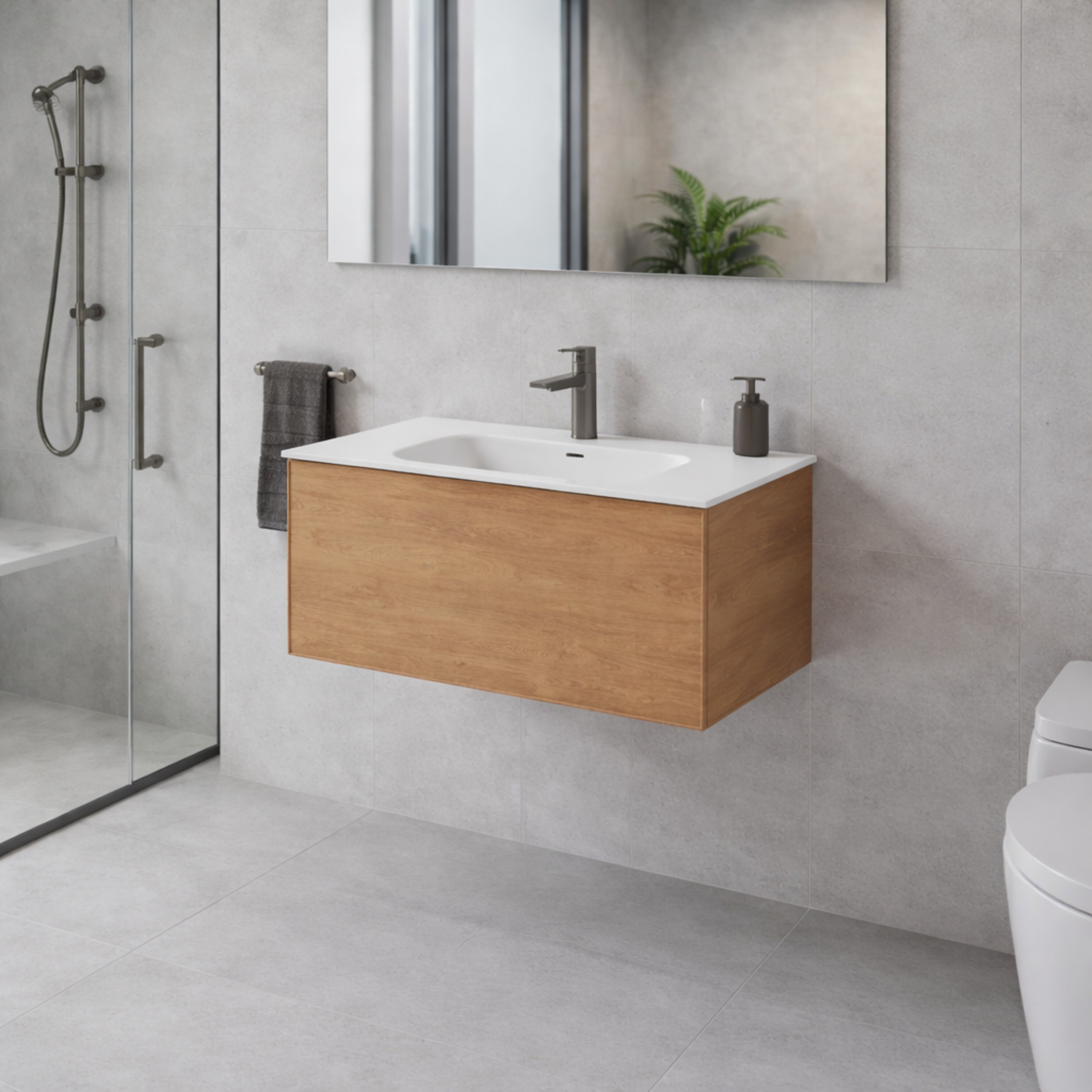 LINEARE 1000 AXEL SINGLE DRAW VANITY RANGE – Flush Bathroomware