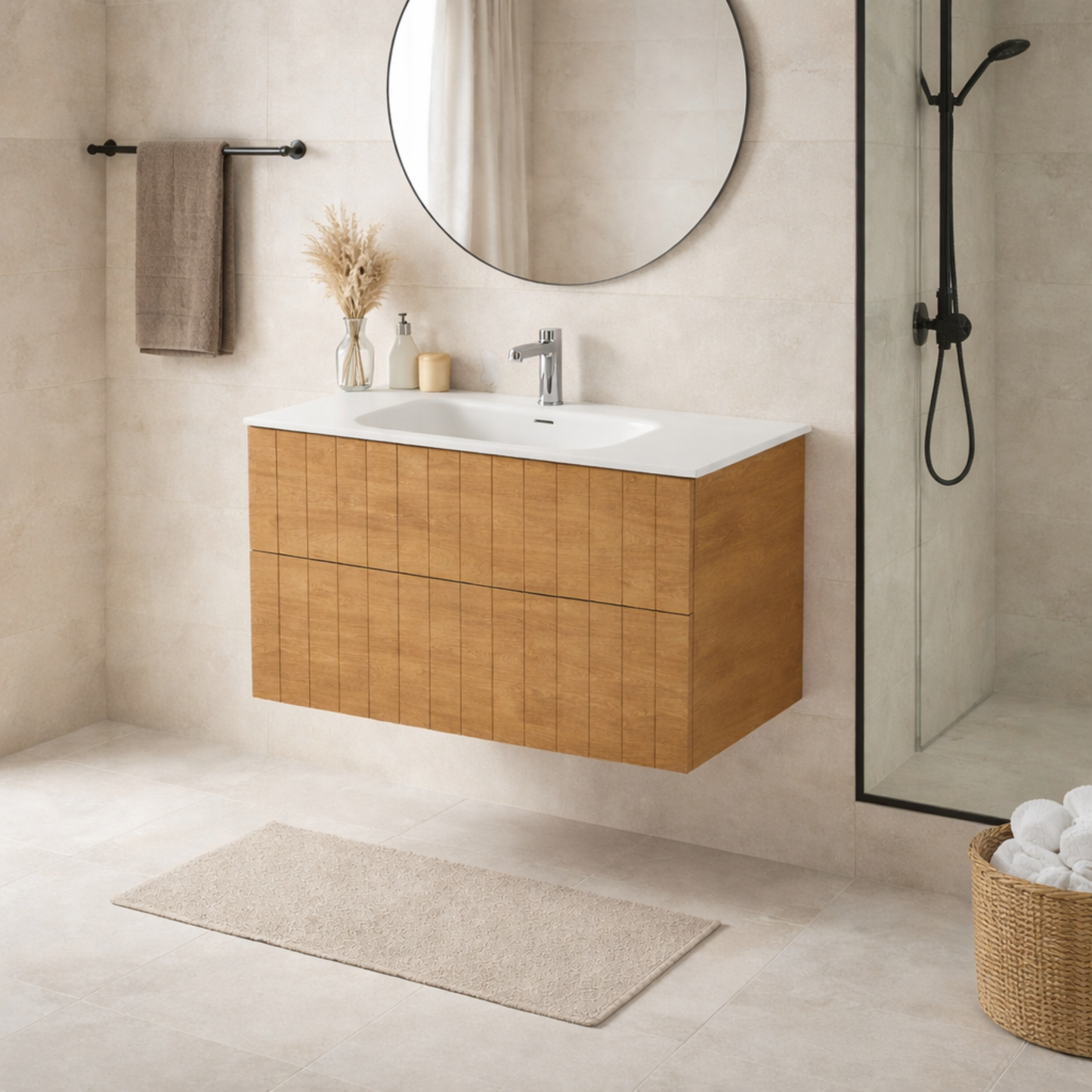 LINEARE 1000 COASTAL DOUBLE DRAW VANITY RANGE