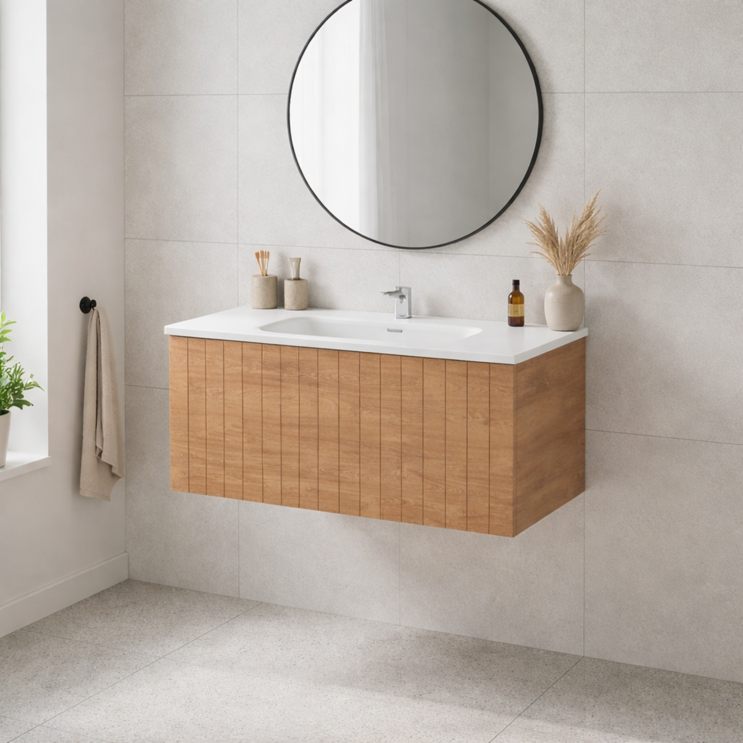 LINEARE 1000 COASTAL SINGLE DRAW VANITY RANGE