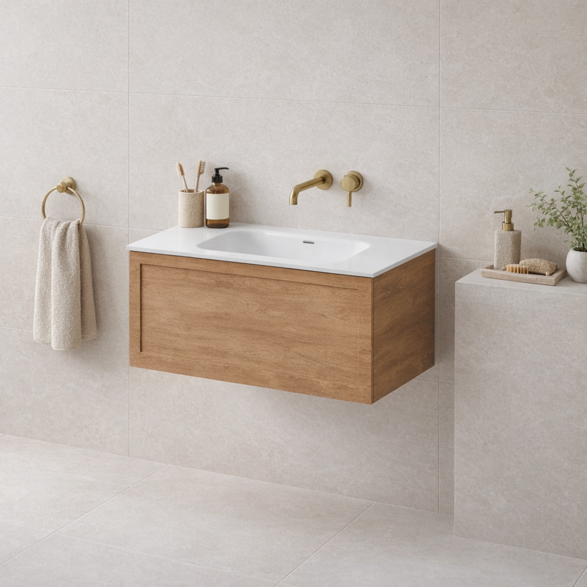 LINEARE 1000 LOFT SINGLE DRAW VANITY RANGE – Flush Bathroomware